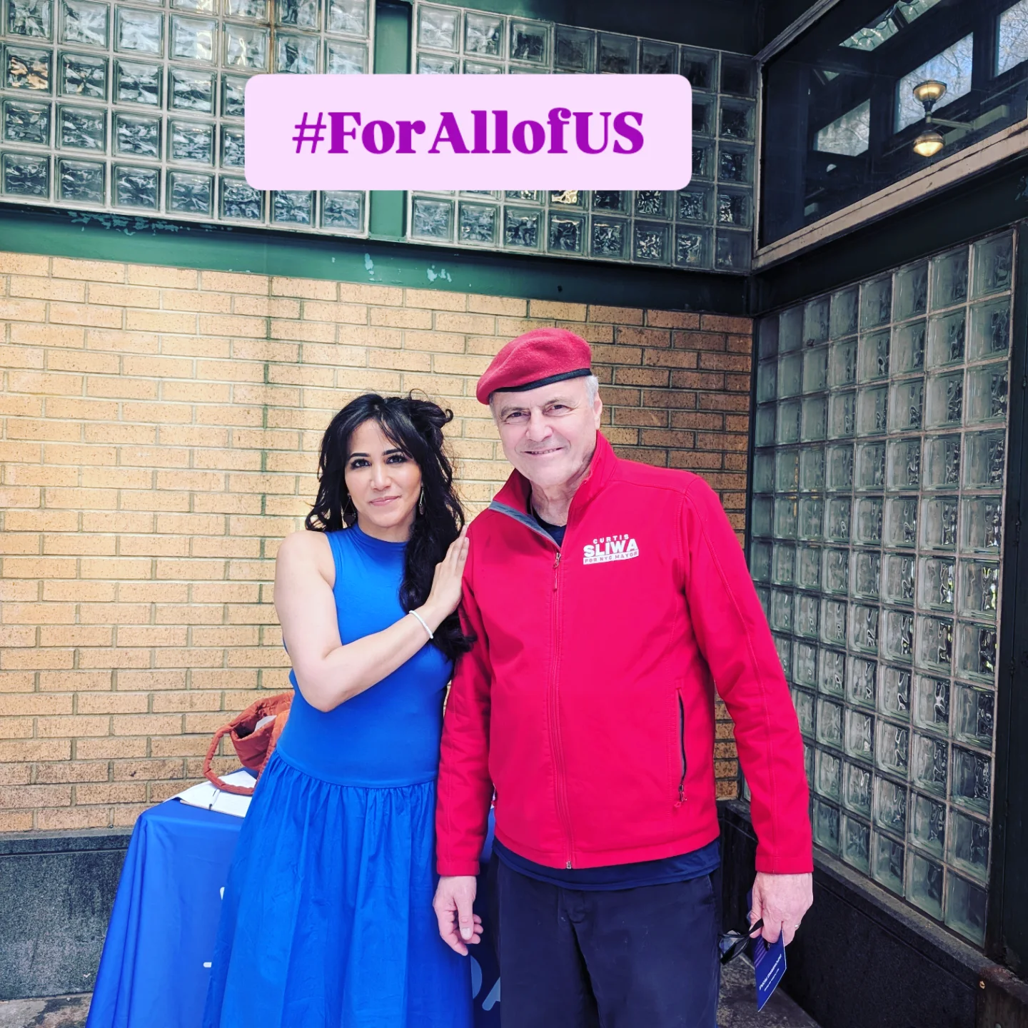 Curtis Sliwa and Wilneida